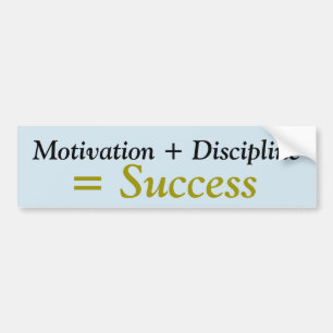 Voiture Motivation + Autocollant de Disicipline = de