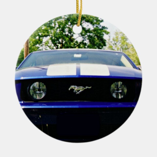 Voiture musculaire - Ornement bleu (Devant)