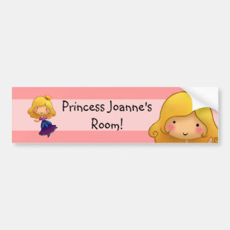 Voiture Petit autocollant de princesse Door