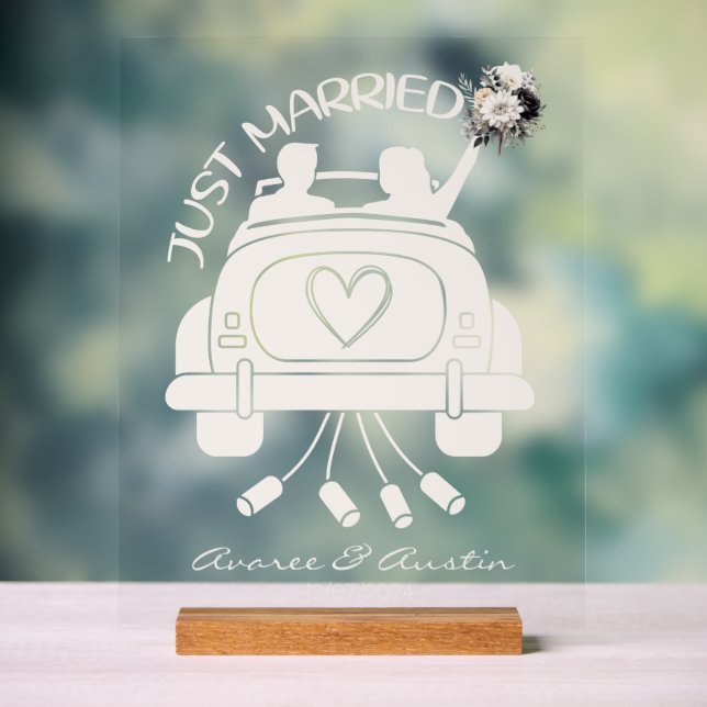 Voiture Vintage Bouquet Marié (Neutre)