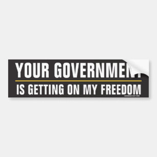 Voiture Votre gouvernement obtient sur mon autocollant de