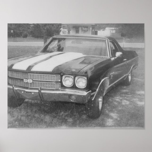 Voitures affiche de voiture noire (Devant)