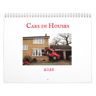 Voitures dans les maisons Calendrier 2021