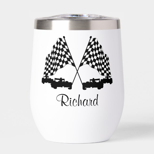 Voitures et Checker Drapeau Course personnelle (Avant)