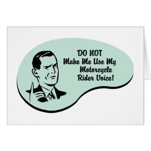 Voix de cavalier de moto