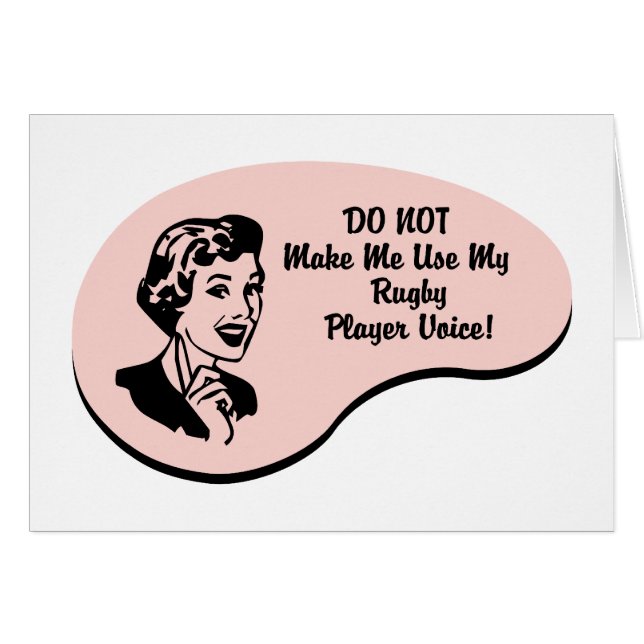 Voix de joueur de rugby (Devant horizontal)