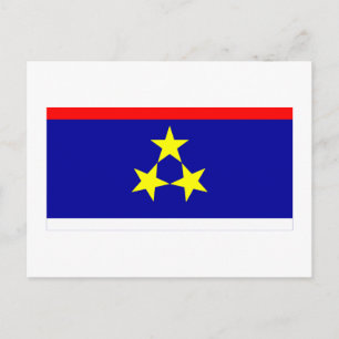 Vojvodina-Flagge Postkarte