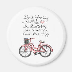 vol25 Leben ist wie Fahrradfahren Magnet