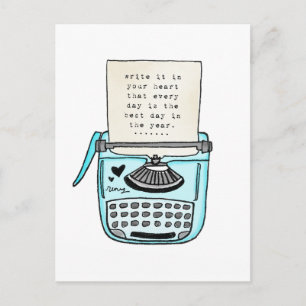 Vol25 schreiben Sie es in Ihr Herz Postkarte