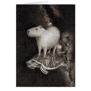 Vol de Capybara et de terrapin par le dessin de