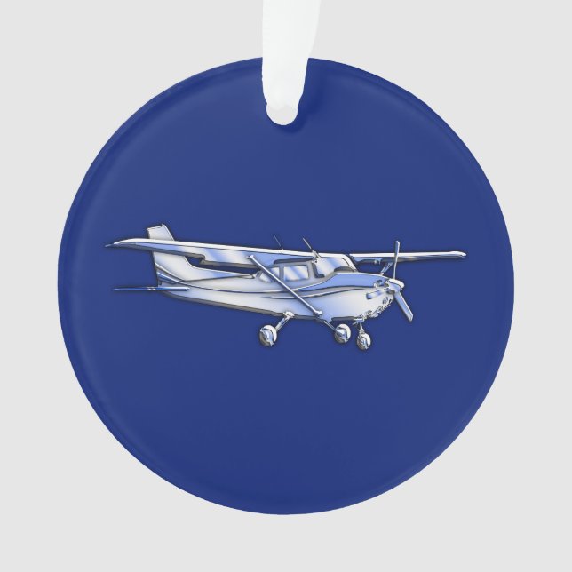 Vol de silhouette de Cessna de chrome d'avions sur (devant)