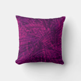 Vol du perroquet pourpre abstrait coussin