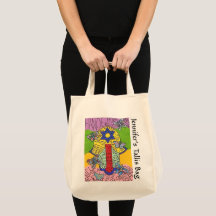 Vol yiddish de papillons Hamsa Tallit Sac