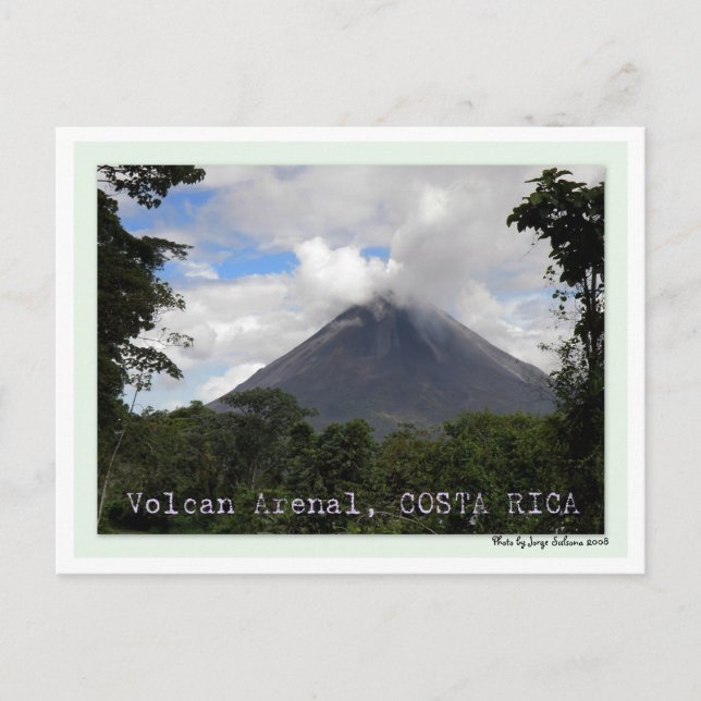 Volcan Arenal COSTA RICA Postkarte (Vorderseite)
