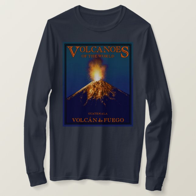 Volcán de Fuego Guatemala Long Sleeve T-Shirt (Design vorne)