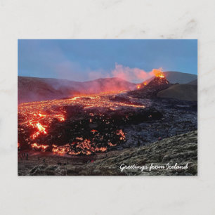 Volcan Islande - Carte postale