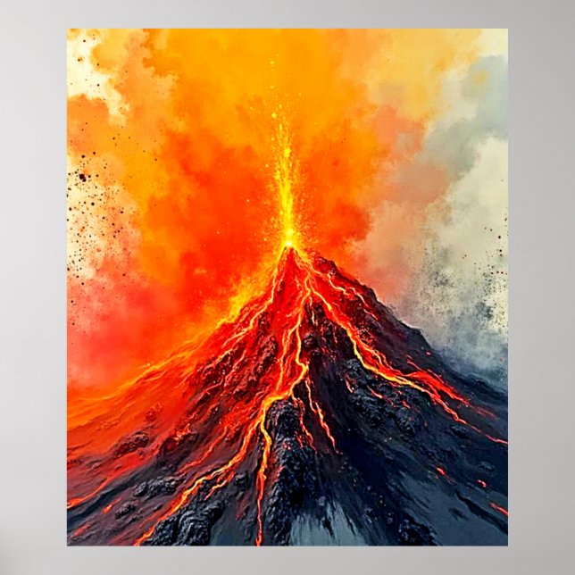 Volcanic Eruption: Raw Power Poster (Vorne)