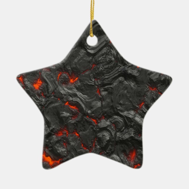 volcanic Lava background effect Keramikornament (Vorne)