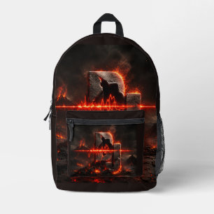 Volcanic Pulse DJ Bedruckter Rucksack