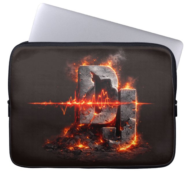 Volcanic Pulse DJ Laptopschutzhülle (Vorderseite)