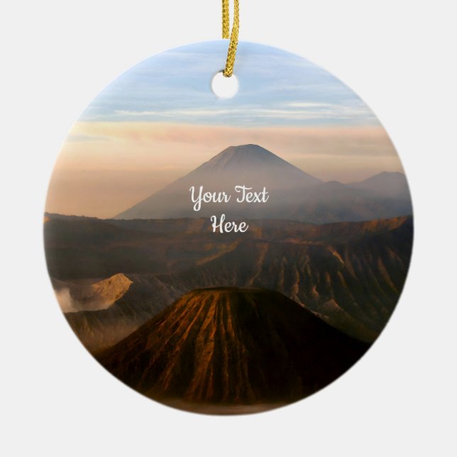 Volcano-Bergfotografie Keramik Ornament (Vorne)