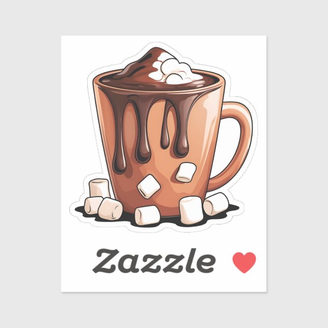 Volcano Hot Chocolate Dream Mug Aufkleber (Blatt)