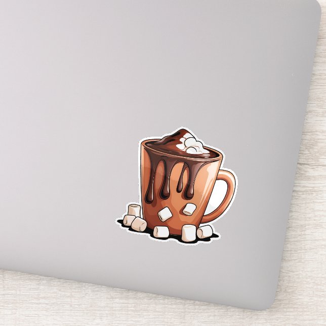Volcano Hot Chocolate Dream Mug Aufkleber (Detail)