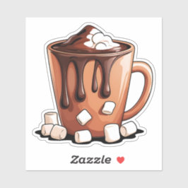 Volcano Hot Chocolate Dream Mug Aufkleber