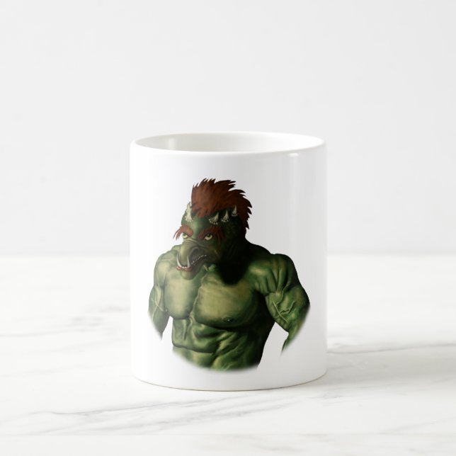 Volcano Troll Vacation Picture Fantasy Coffee Cup Kaffeetasse (Mittel)