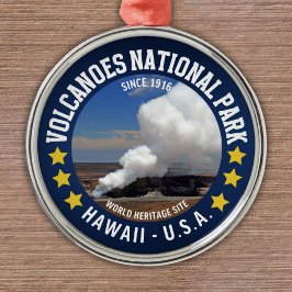 Volcanoes National Park Hawaii Ornament Aus Metall