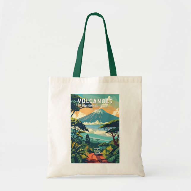 Volcanoos Nationalpark Ruanda Kunst, Dichtung und  Tragetasche (Vorne)
