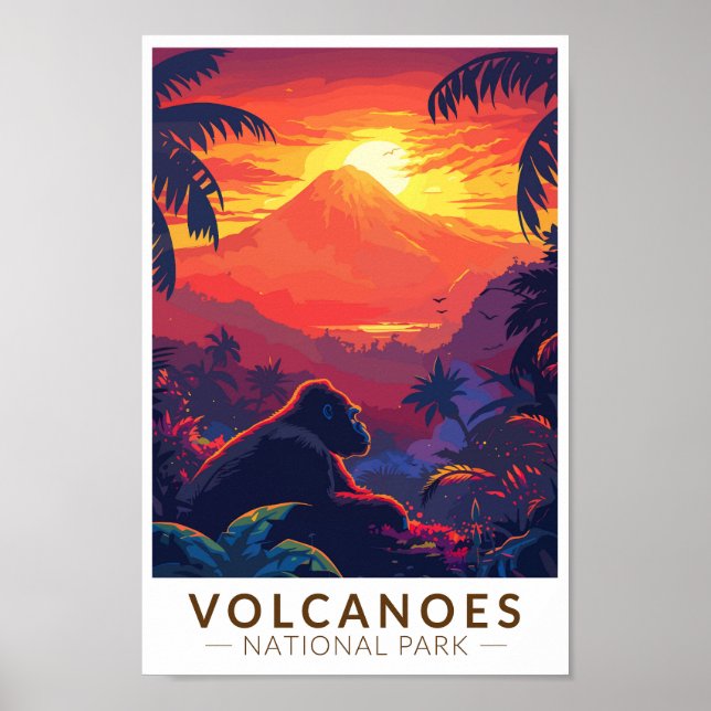 Volcanos Nationalpark California Poster (Vorne)