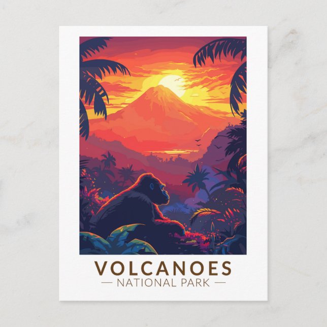 Volcanos Nationalpark California Postkarte (Vorderseite)
