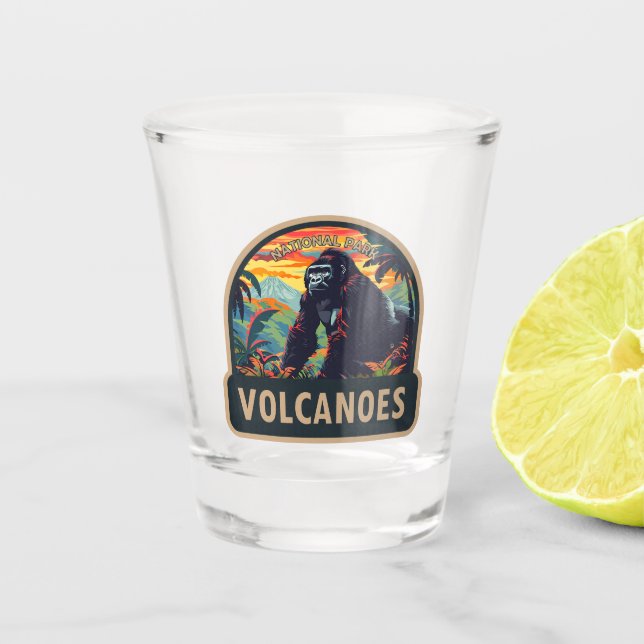 Volcanos Nationalpark California Schnapsglas (Vorderseite)