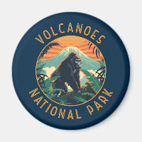 Volcanos Nationalpark Ruanda Retro Not leidend