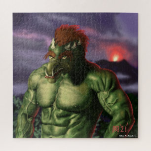 Volcantroll Urlaub Große Fantasie Jigsaw Puzzle