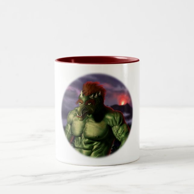Volcantroll Urlaub Portrait Fantasy Tasse (Mittel)