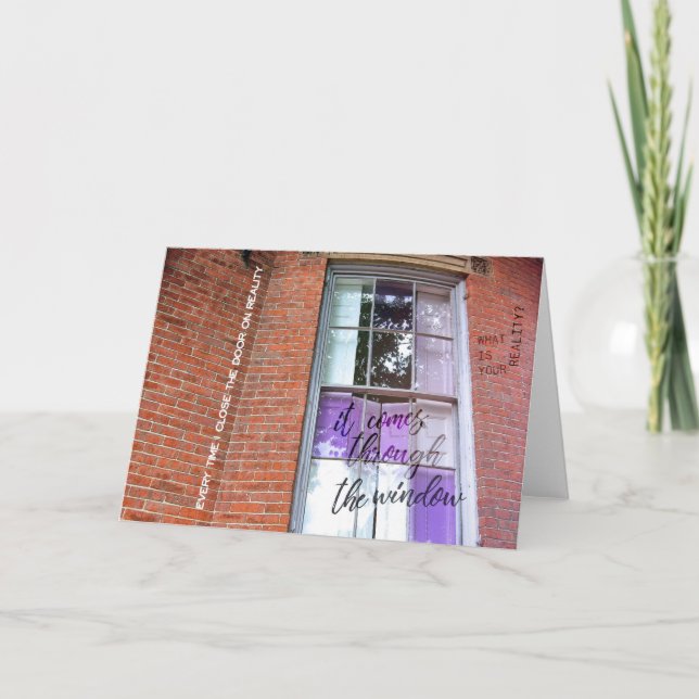 VOLET VIOLET Carte de voeux (Devant)