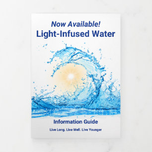 Volets Eau Infusée de Lumière - Carte pliée en trois vole