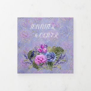 Volets Invitation pliée à trois lettres