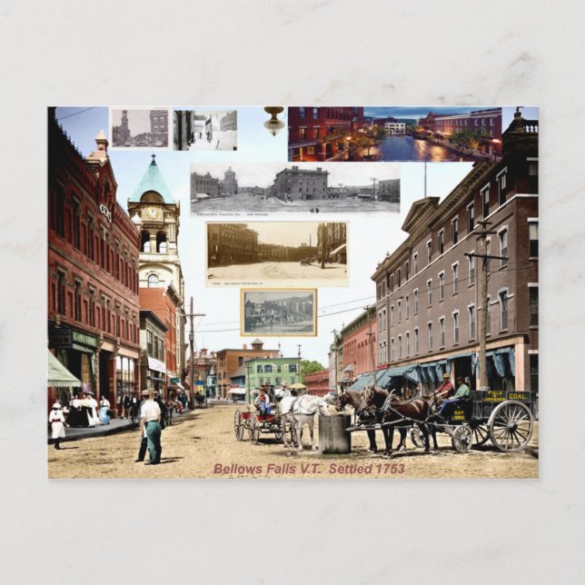 Volets vintages - chutes escaliers carte postale (Devant)