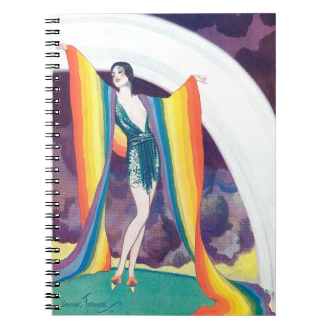 Voleur des années 1920 avec Carnet photo arc-en-ci (Devant)