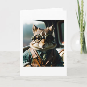 Volez haut ! Carte Chipmunk de fête