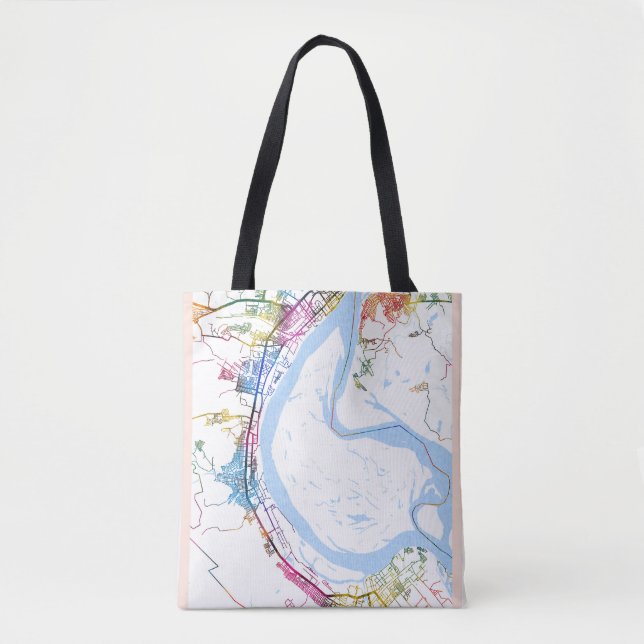 Volgograd Russia City Map Tasche (Vorderseite)