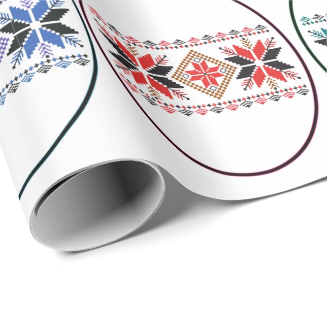 Volk-Entwurf Geschenkpapier (Rolleneckpunkt)