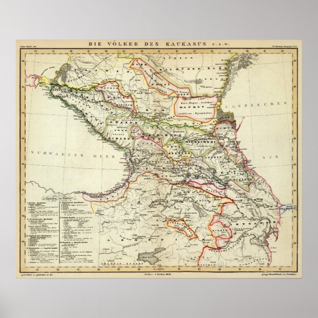 Völker des Kaukasus Poster (Vorne)