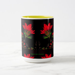 Völker Kunst-Würzten indischer Malerpinsel-Entwu Zweifarbige Tasse