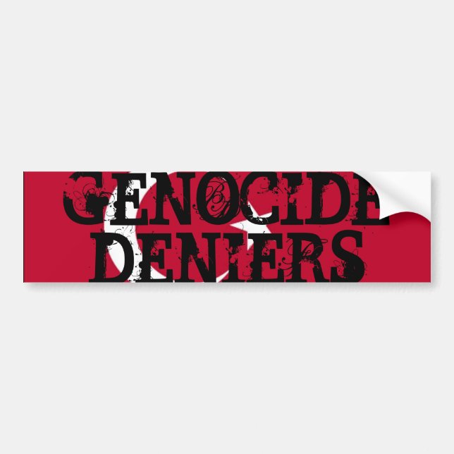 Völkermord Deniers Autoaufkleber (Vorne)