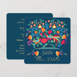 Volksfest-Kalender zur Hochzeit-Jubiläumskarte Save The Date