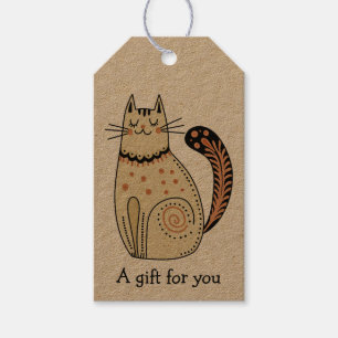 Volksgut Katzen-Geschenk Für Dich Benutzerdefinier Geschenkanhänger